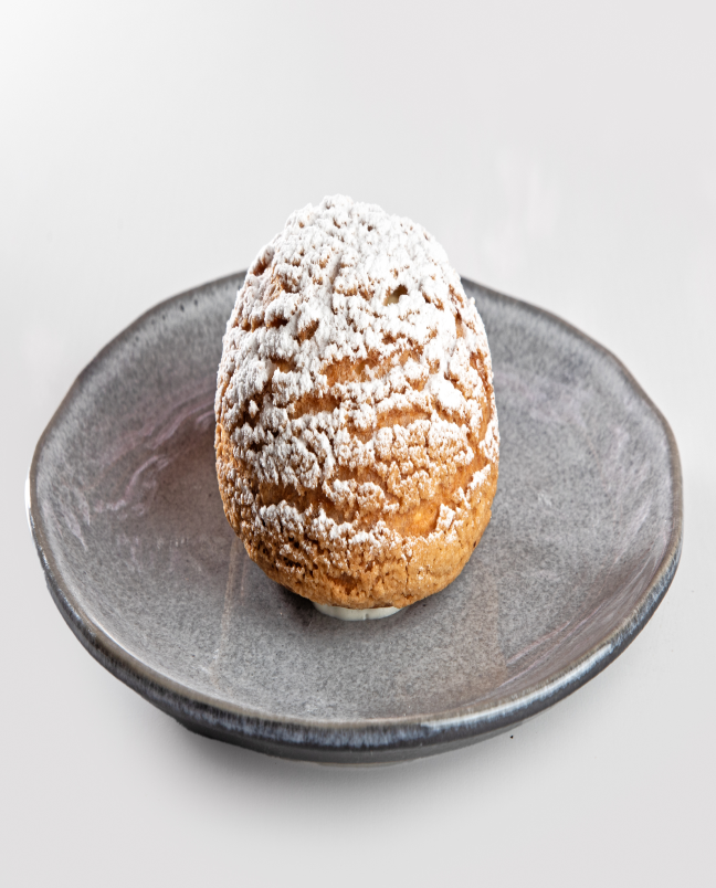 Mini choux cream de baunilha
